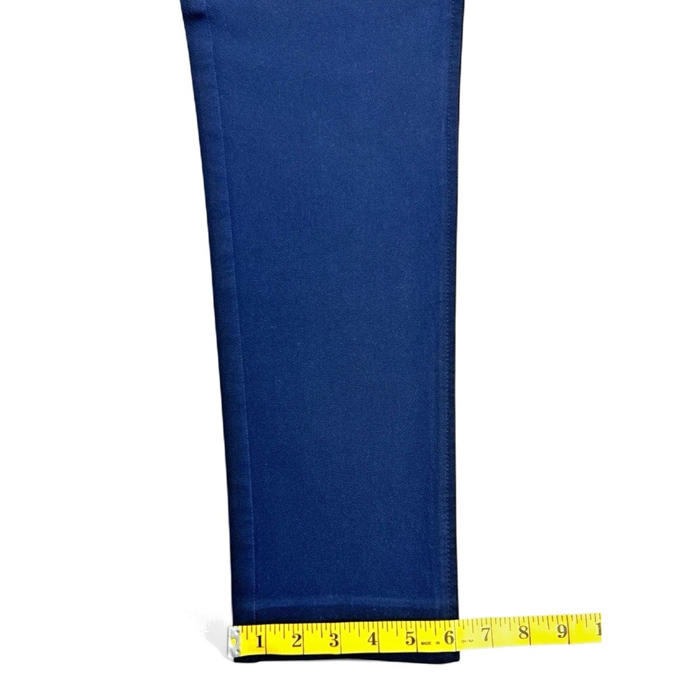 Lilly Pulitzer Blue Cotton Pants โ Faux Darts โ Side Zip โ Style 63423 โโ Size 4 - Picture 11 of 16